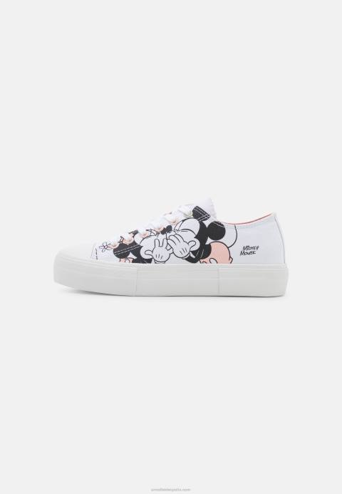 mujer zapatillas disney mickey mouse love blanco/negro Anna Field 84Z81174