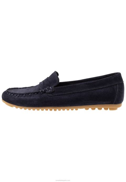 mujer mocasines de cuero azul Anna Field 84Z81860