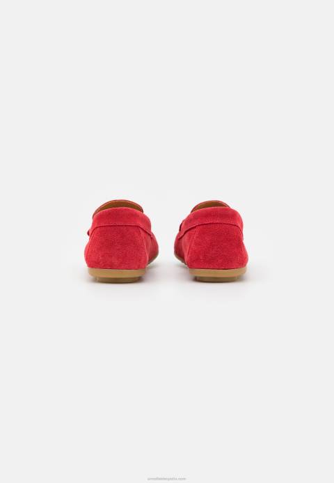 mujer mocasines de cuero rojo Anna Field 84Z81861