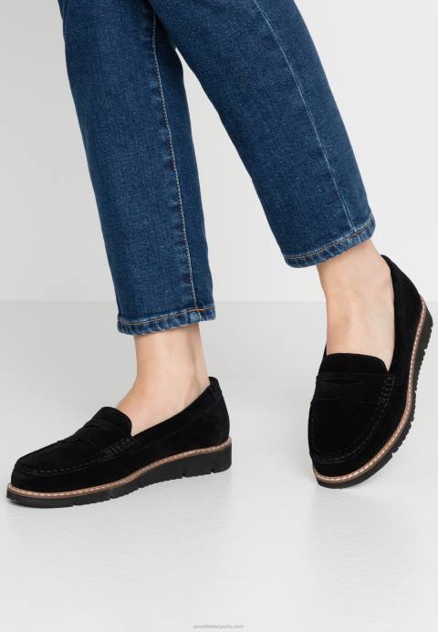 mujer slip-on confort de piel negro Anna Field 84Z81787