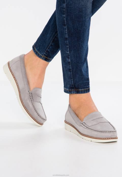 mujer slip-on confort piel gris Anna Field 84Z81784