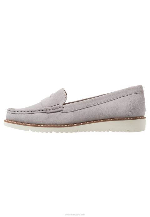 mujer slip-on confort piel gris Anna Field 84Z81784