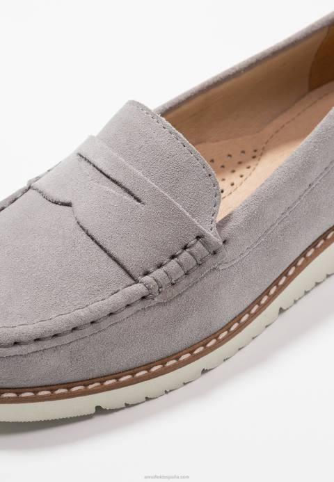 mujer slip-on confort piel gris Anna Field 84Z81784