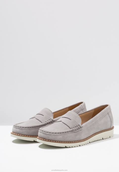 mujer slip-on confort piel gris Anna Field 84Z81784