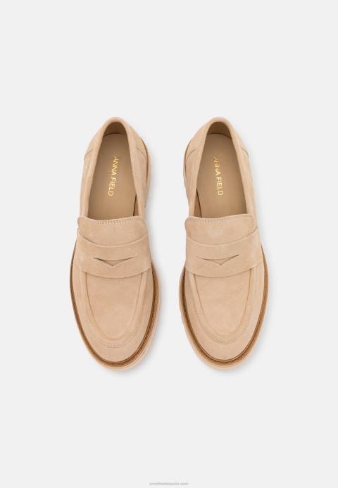 mujer slip-on de piel beige Anna Field 84Z81807