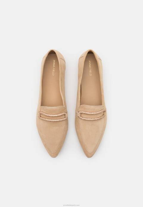 mujer slip-on de piel beige Anna Field 84Z81810