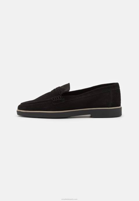 mujer slip-ons de cuero negro Anna Field 84Z81794