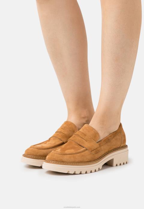 mujer slip-ons de piel coñac Anna Field 84Z81822