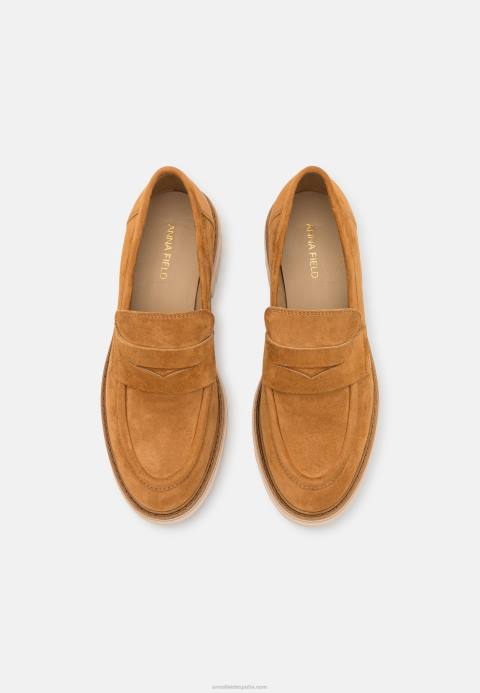 mujer slip-ons de piel coñac Anna Field 84Z81822
